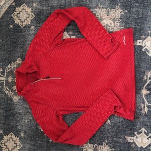 Eddie Bauer red dot 1/4 zip
